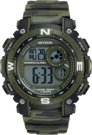 Miykon Military Watches for Men | Tactical Sports Digital Watch Men | Lightweight Shockproof Resin, Super Illuminator, Stopwatch and Timer, Alarm, Dual Time, 24hr Military Time, 100M Water Resistant