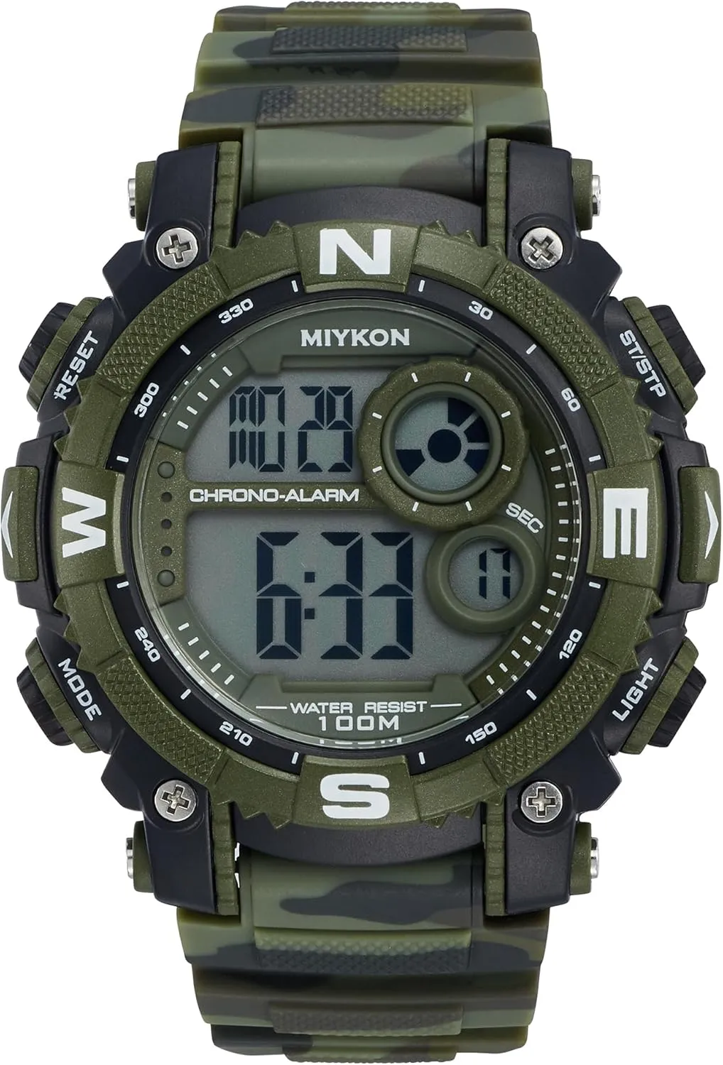 Miykon Military Watches for Men | Tactical Sports Digital Watch Men | Lightweight Shockproof Resin, Super Illuminator, Stopwatch and Timer, Alarm, Dual Time, 24hr Military Time, 100M Water Resistant