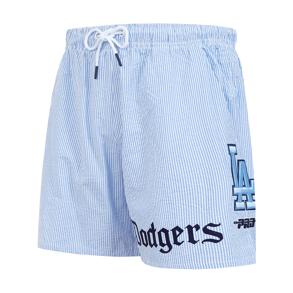 MLB LOS ANGELES DODGERS COUNTRY CLUB MEN'S SEERSUCKER SHORT (SEERSUCKER BLUE)