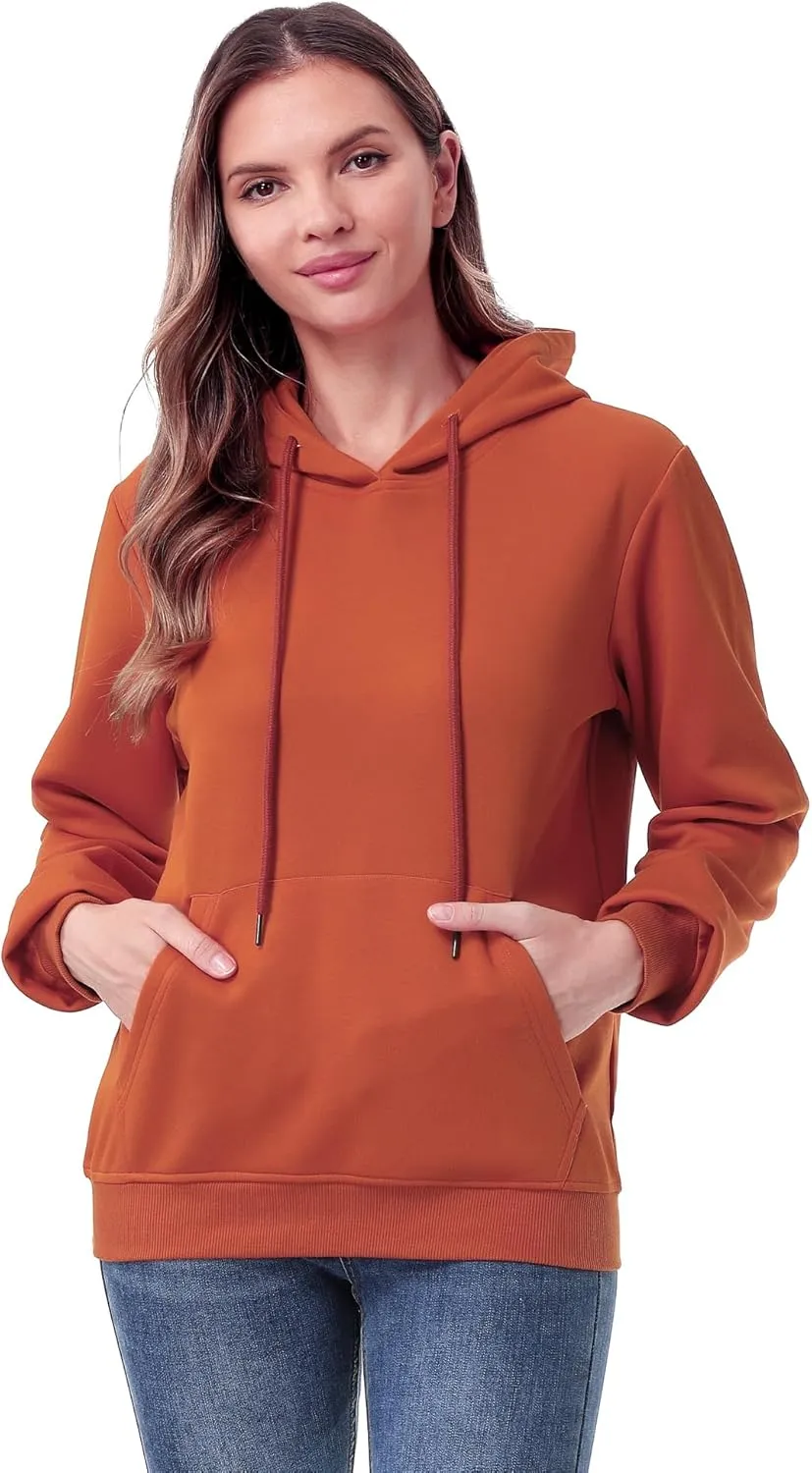 MOERDENG Women's Lightweight Active Hoodie Soft and Comfortable Hooded Sweatshirt for Sport Running Workout