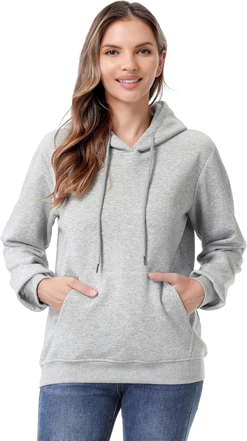 MOERDENG Women's Lightweight Active Hoodie Soft and Comfortable Hooded Sweatshirt for Sport Running Workout