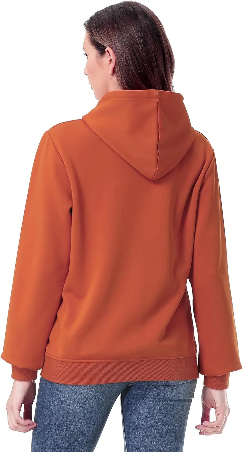 MOERDENG Women's Lightweight Active Hoodie Soft and Comfortable Hooded Sweatshirt for Sport Running Workout