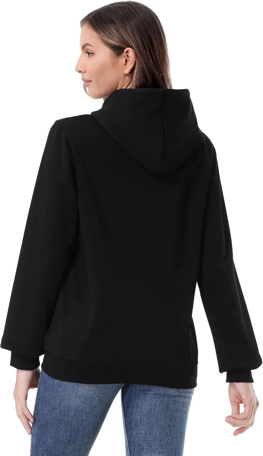 MOERDENG Women's Lightweight Active Hoodie Soft and Comfortable Hooded Sweatshirt for Sport Running Workout