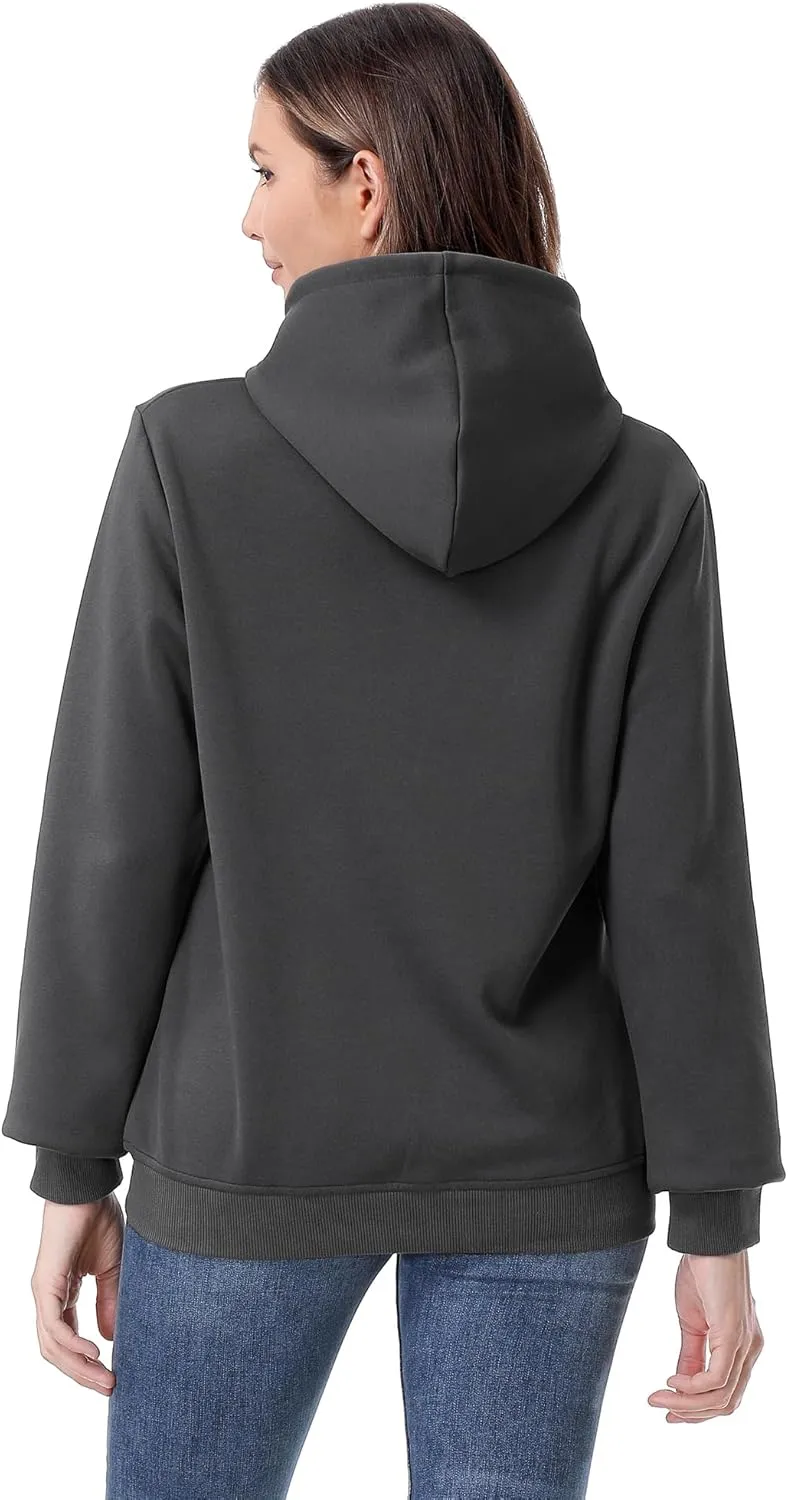 MOERDENG Women's Lightweight Active Hoodie Soft and Comfortable Hooded Sweatshirt for Sport Running Workout