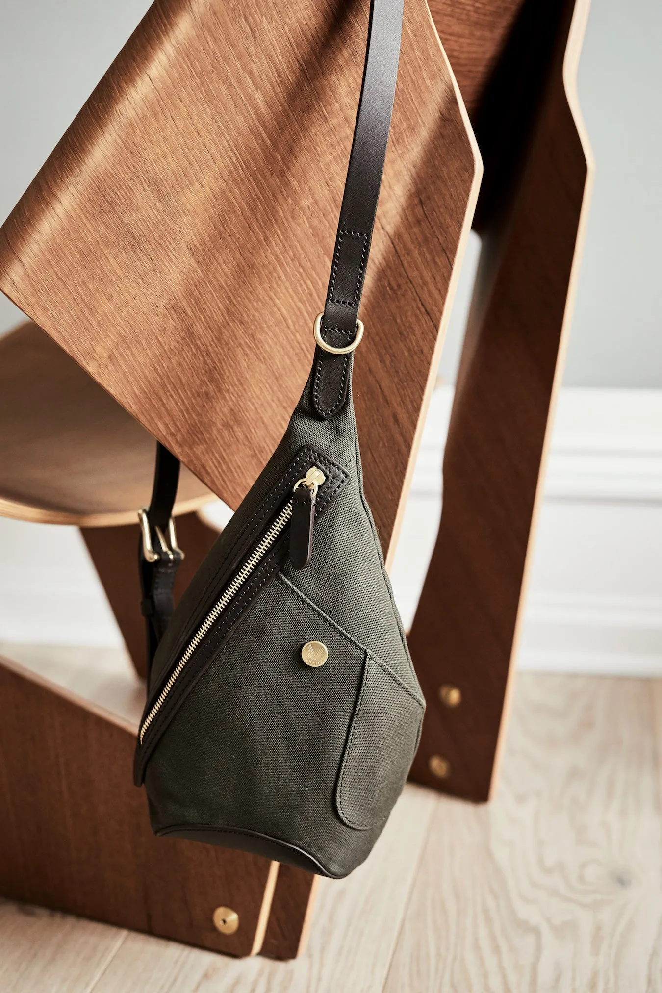 M/S Drop bag - Khaki/Black