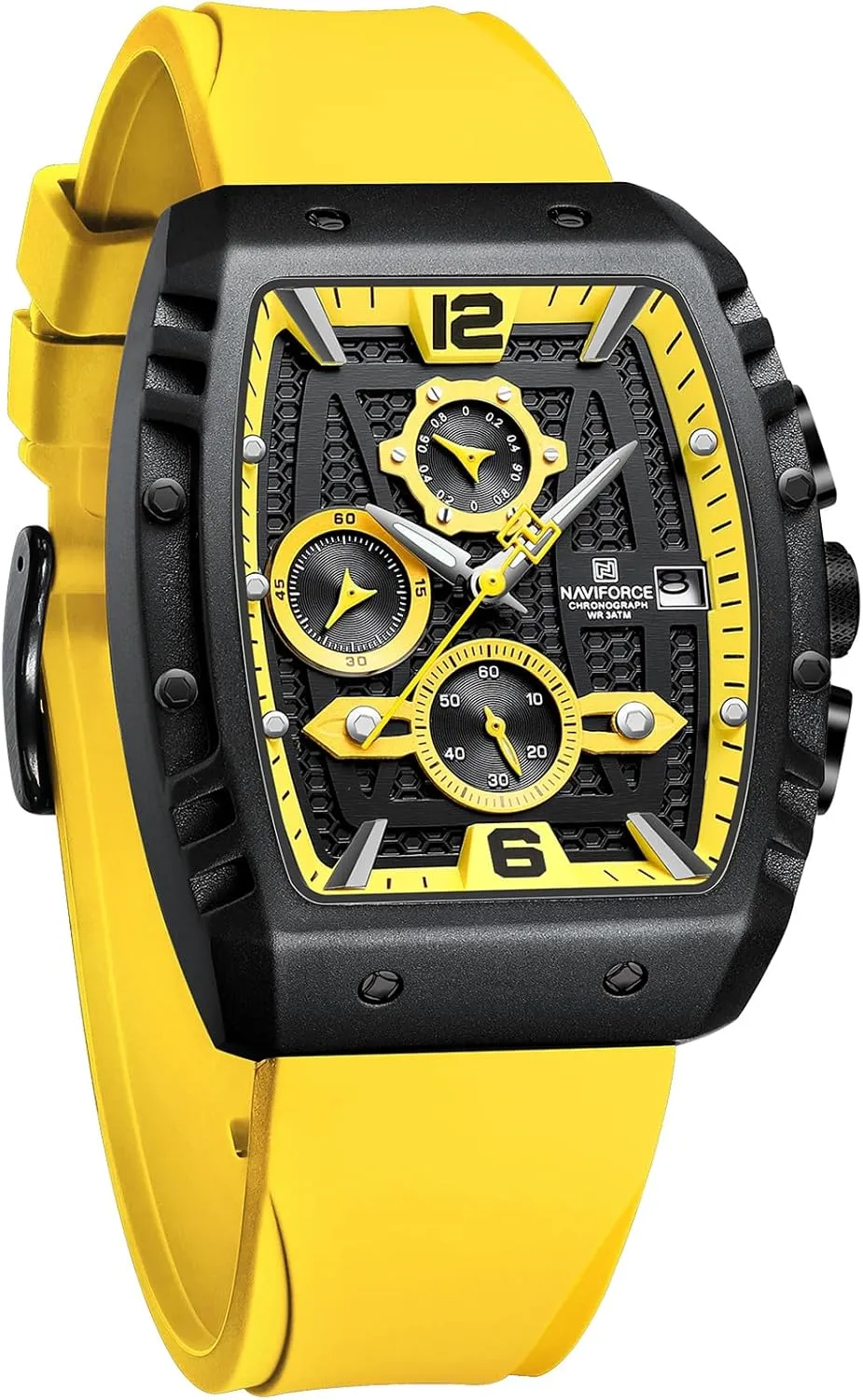 NAVIFORCE Men Quartz Watch Auto Date Week Business Dress Analog Wrist Watches