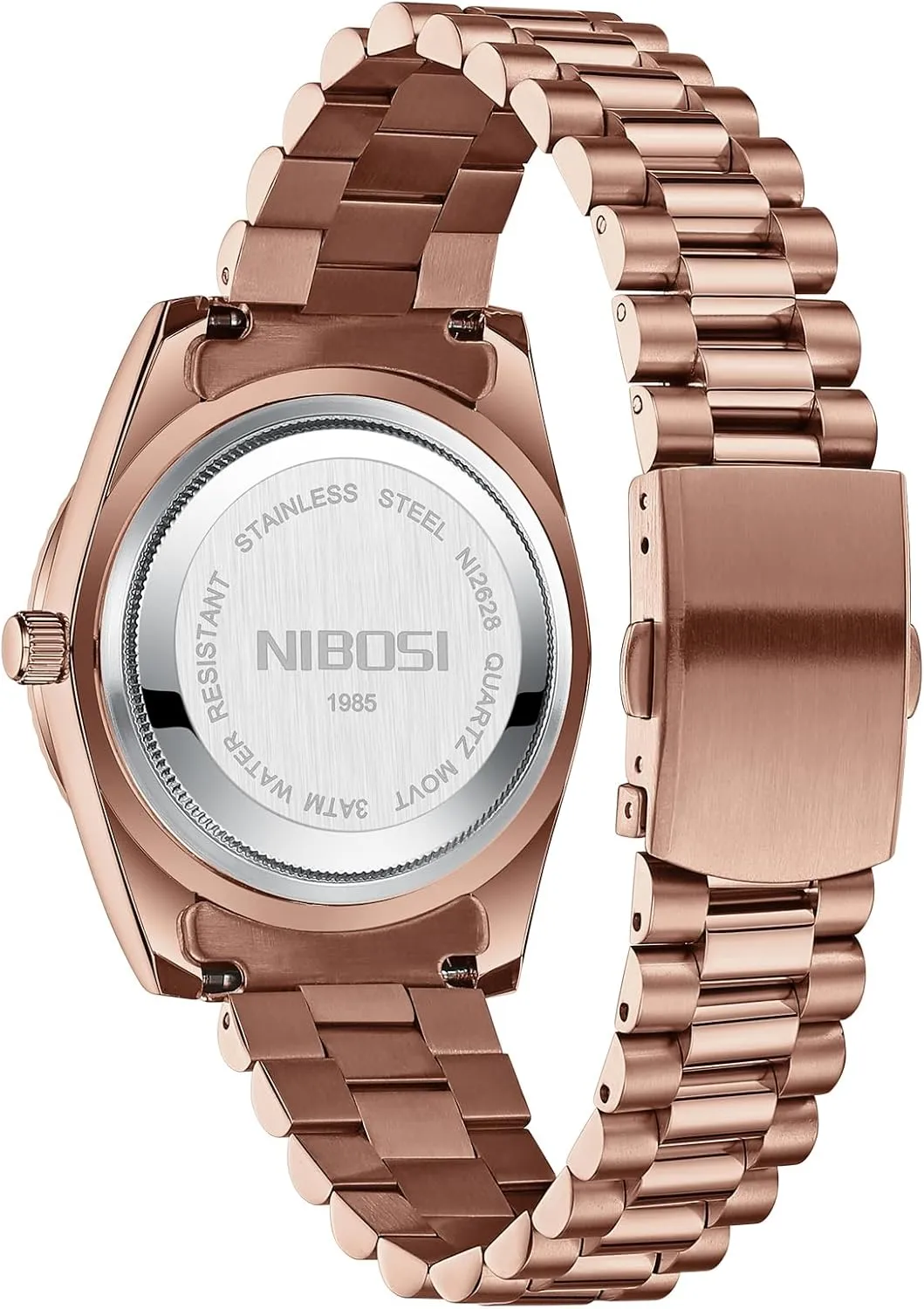 NIBOSI Men Watches Analog Quartz Stainless Steel Watches for Men Waterproof Business Classic Desiger Wrist Watch Day & Date