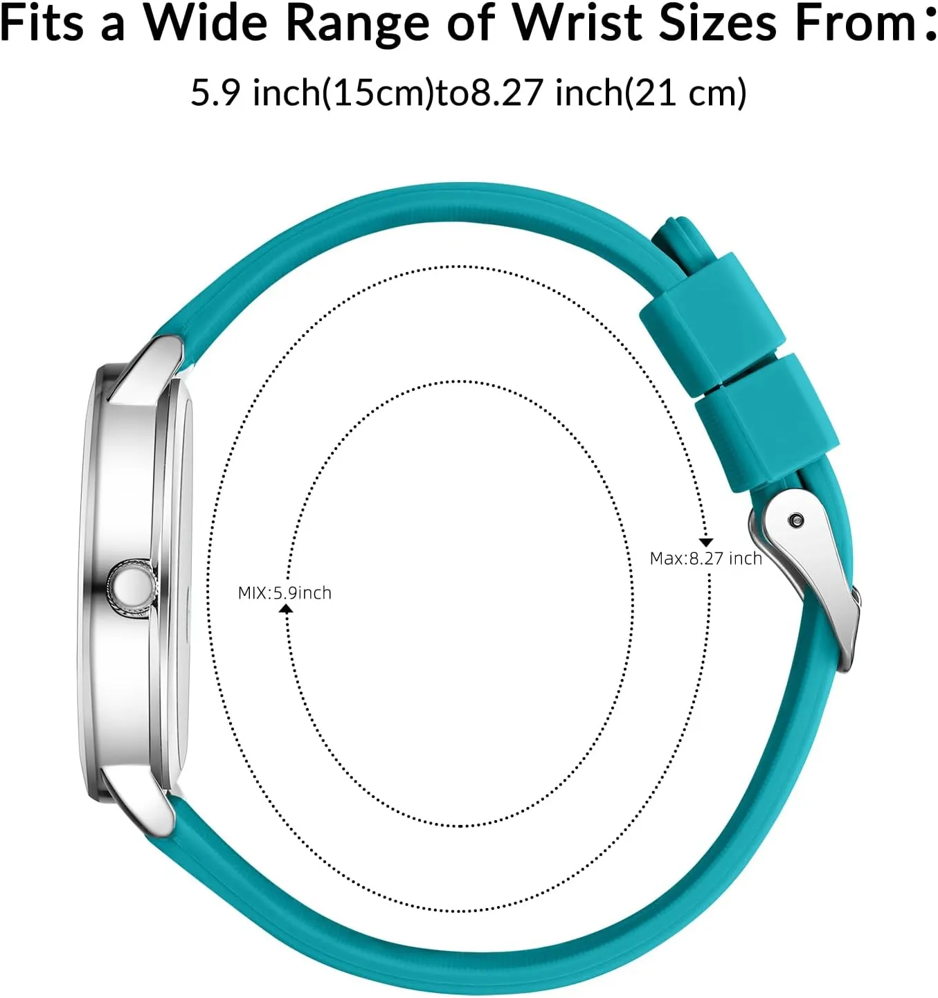 Nurse Watch for Medical Professionals Students Doctors Women Men - Waterproof Military Time Luminous Easy Read Dial, 24 Hour with Second Hand, Silicone Band Watches