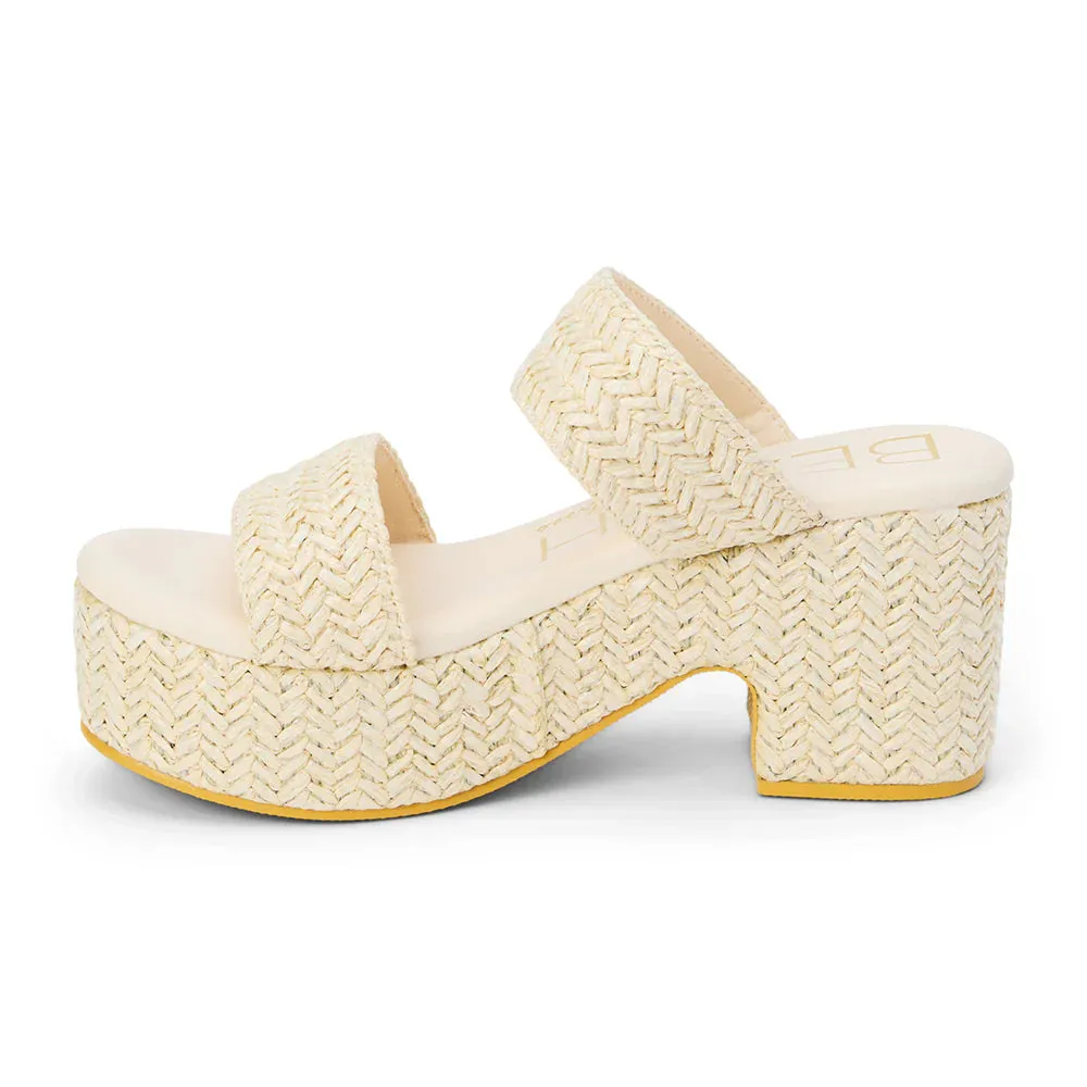 Ocean Ave Platform Sandal- Chiffon
