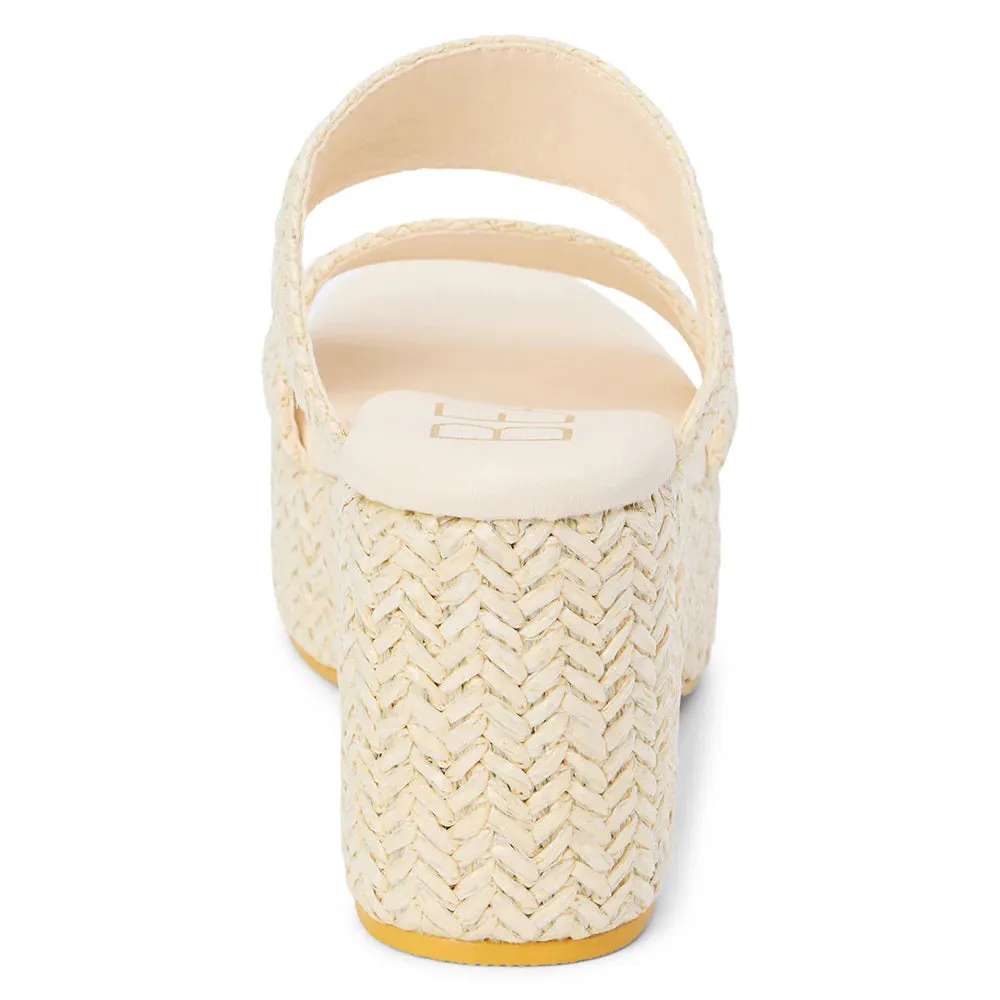 Ocean Ave Platform Sandal- Chiffon