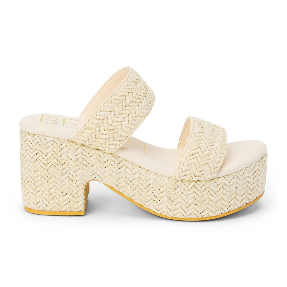 Ocean Ave Platform Sandal- Chiffon