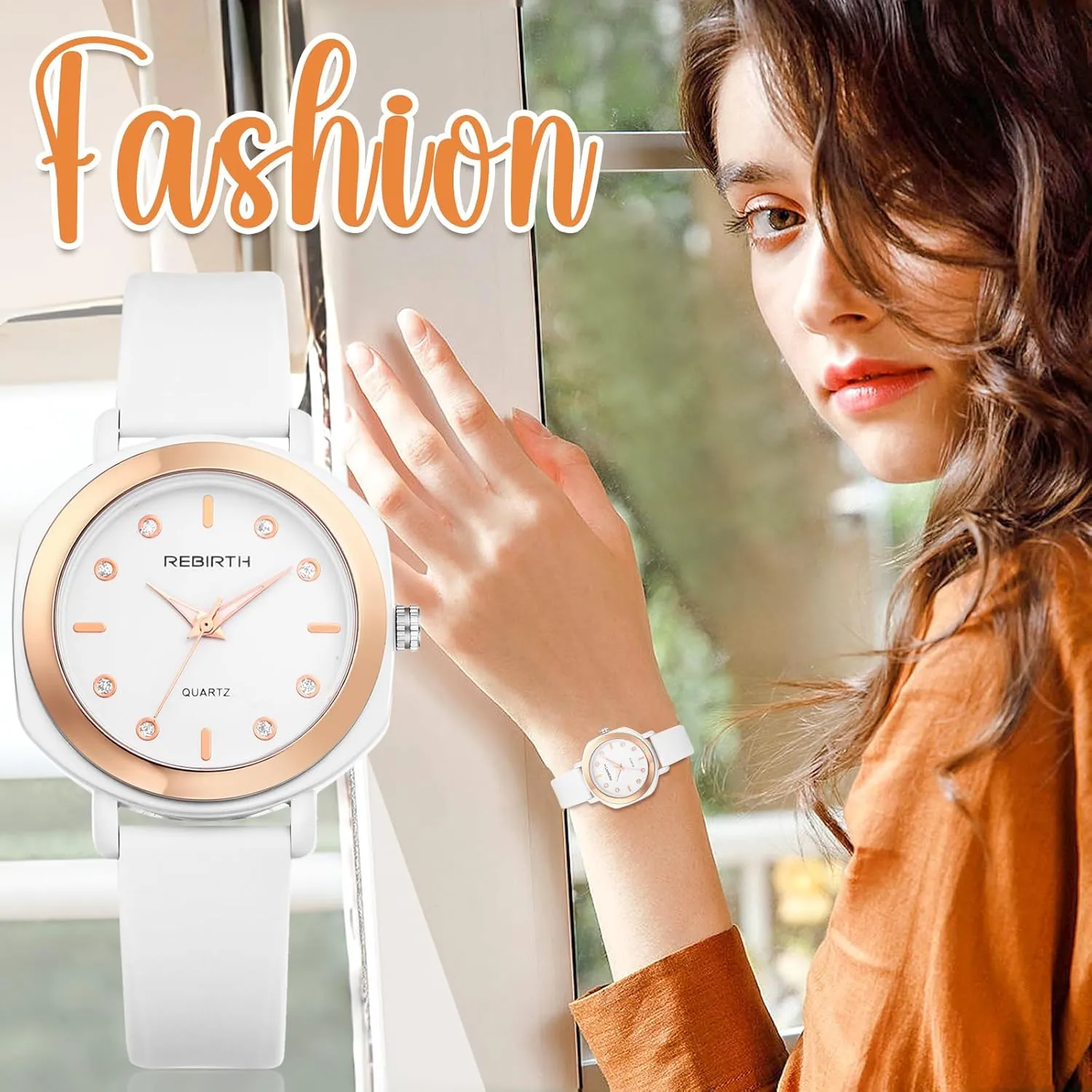 OIDEA Silicone Watches for Women: Simple Round Dial Casual Waterproof Sport Analog Quartz Wrist Watch for Women Ladies