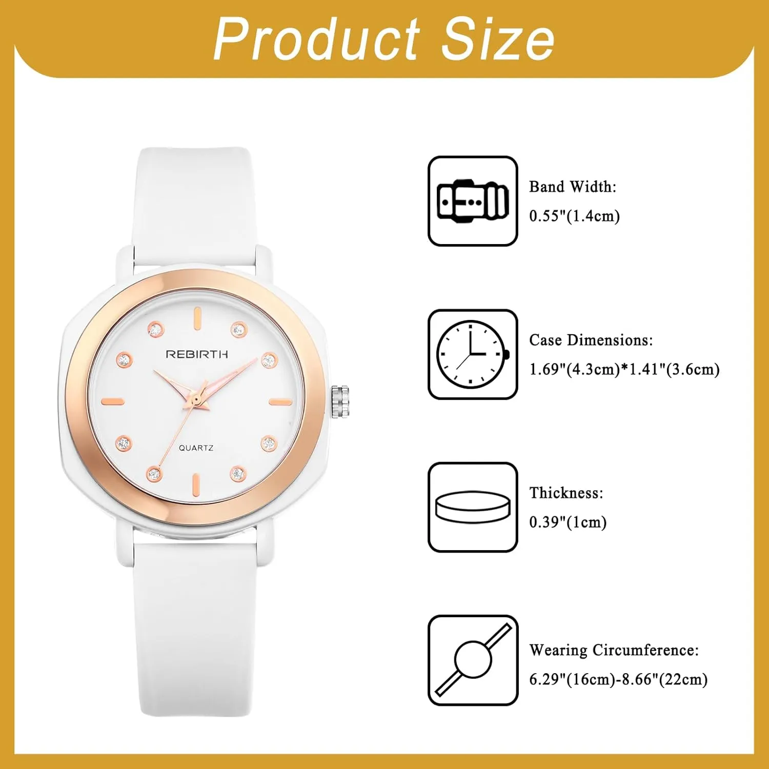 OIDEA Silicone Watches for Women: Simple Round Dial Casual Waterproof Sport Analog Quartz Wrist Watch for Women Ladies