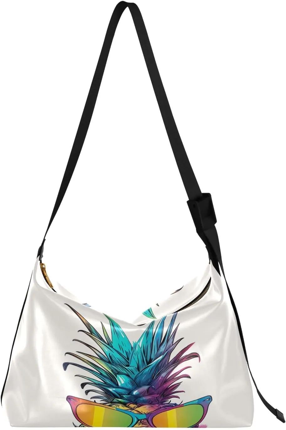Oldstyle African Textile Leather Shoulder Bag, Lightweight Shoulder Hobo Bag, Long Shoulder Bag Women