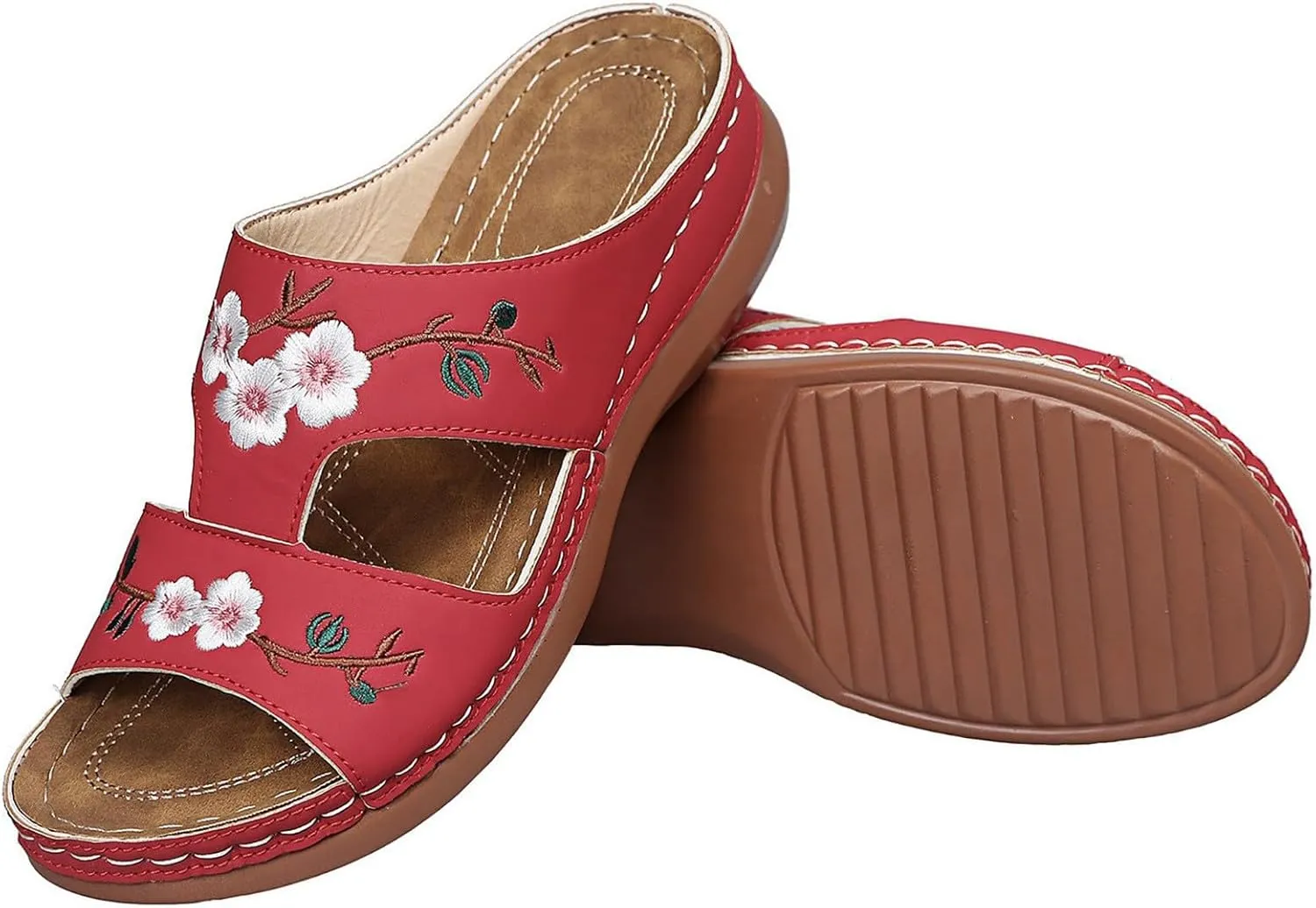Orthopedic Sandals for Women Casual Arch Support Wedge Flip Flops Summer 2025 Comfortable Trendy Beach Slippers