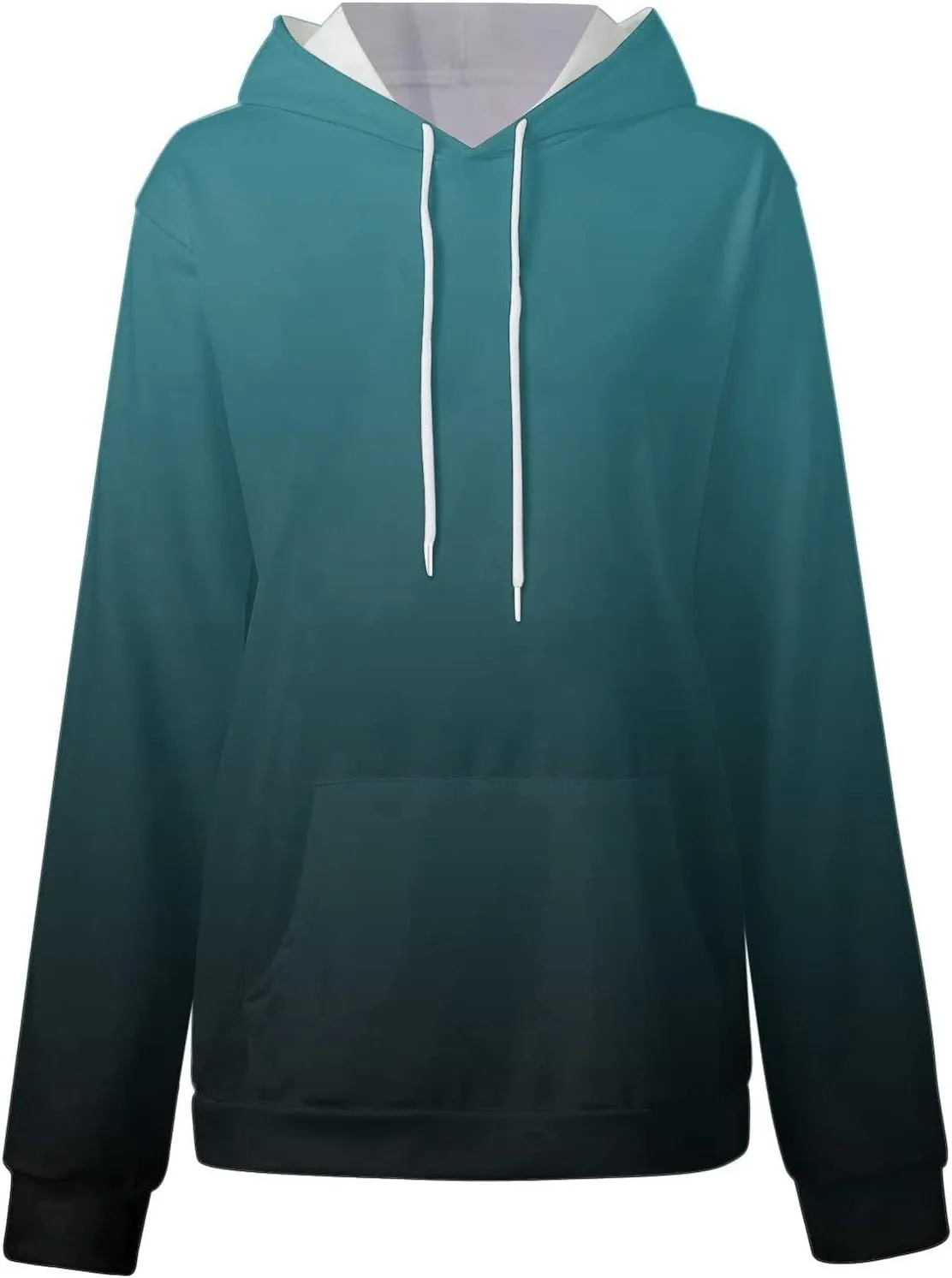 Oversized Hoodies for Women Drawstring Plus Size Graphic Hoodie Loose Fit Drop Shoulder Hooded Sweatshirts w/Pockets