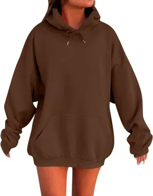 Oversized Hoodies for Women Trendy Casual Comfy Fleece Pullover Loose Fit Plus Size Cute Sweatshirts Winter