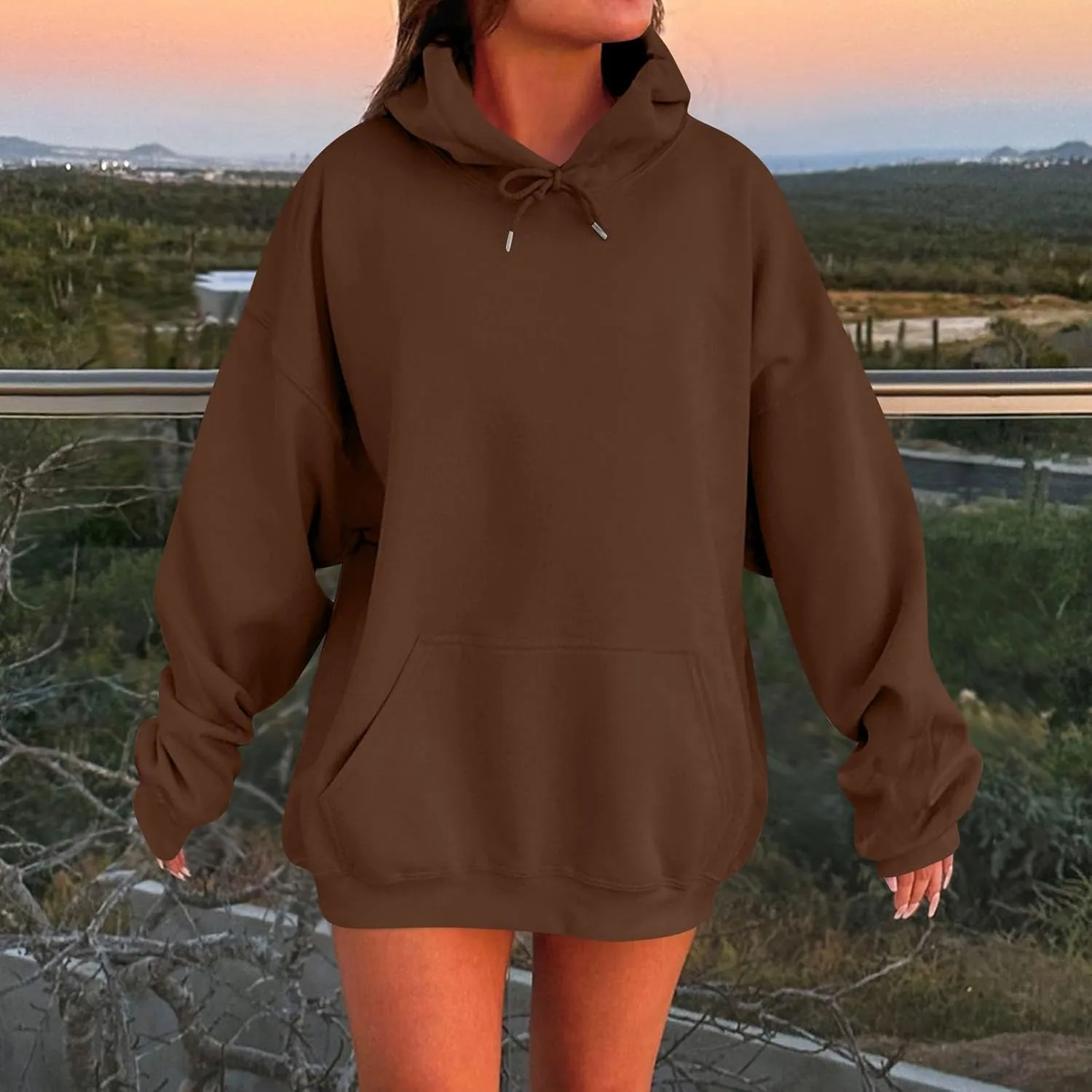 Oversized Hoodies for Women Trendy Casual Comfy Fleece Pullover Loose Fit Plus Size Cute Sweatshirts Winter
