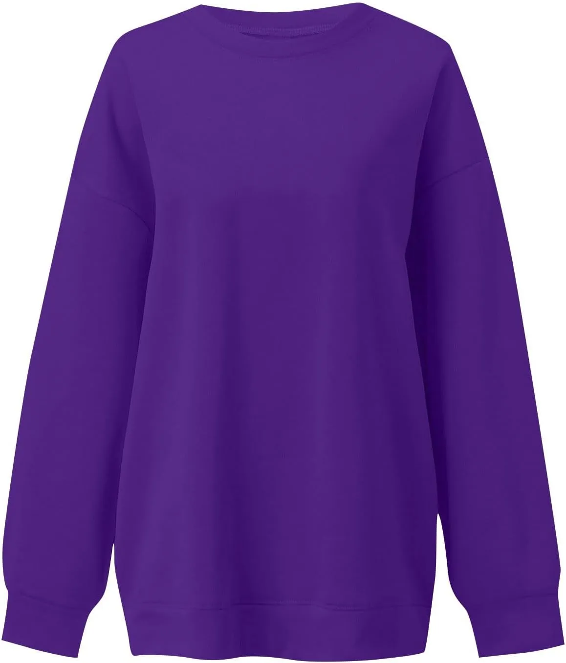 Oversized Sweatshirt For Women,2024 Fall Casual Crewneck Pullover Sweatshirt Soft Comfy Fleece Long Sleeve Sweatshirt