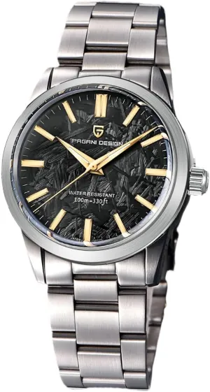Pagani Design Watches for Men, 38mm Dial, Stainless Steel, 100m Waterproof, Quartz, VH31 Movement