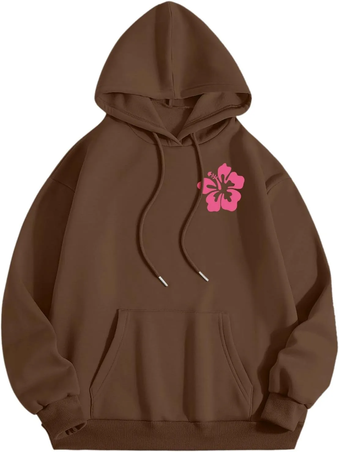 Palm Puff Hoodie for Women Oversized Preppy Sweatshirt Teen Girls Y2K Cute Graphic Long Sleeve Casual Pullover Top