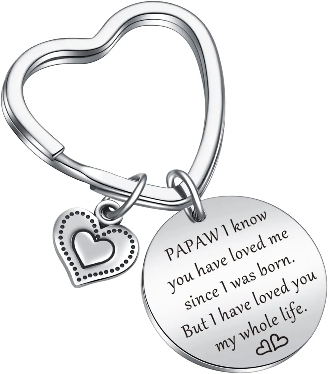 Papaw Jewelry Grandpa Christmas Jewelry Grandpa Jewelry Great Grandfather Keychain Father'S Day Jewelry Papaw Birthday Jewelry Grandpa Gift From Grandkid Gift For Papaw Keychain