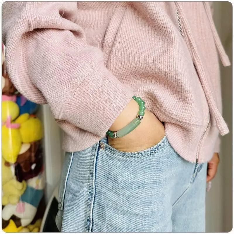 PEAS Fashion Jewelry Healing Stone Bracelet Crystal Energy Stretch Bracelet