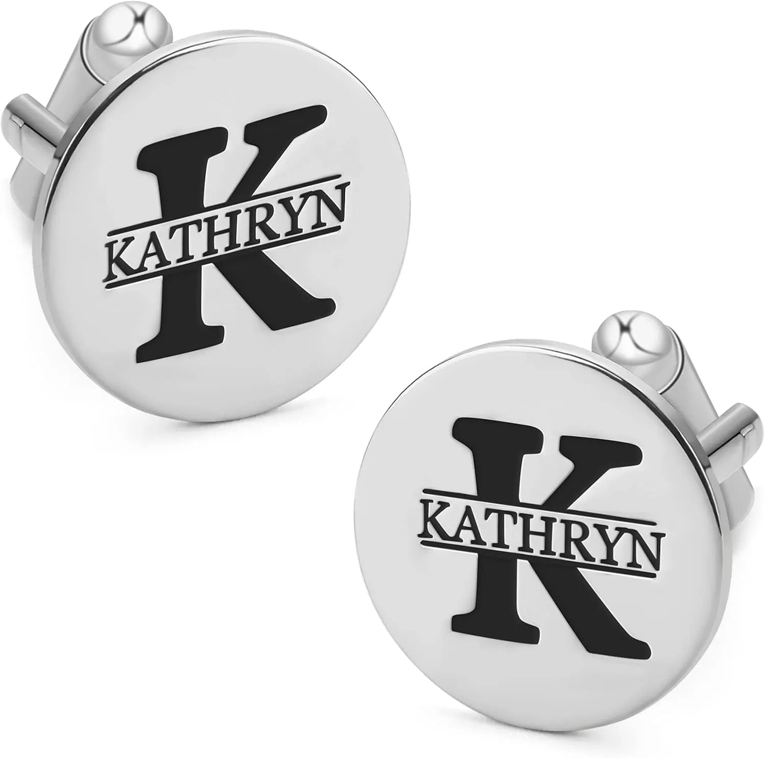 Personalized Name Cufflinks for Men Engraved Custom Engraved Cufflinks Initials Cufflinks for Groom Christmas Gift for Bridegroom