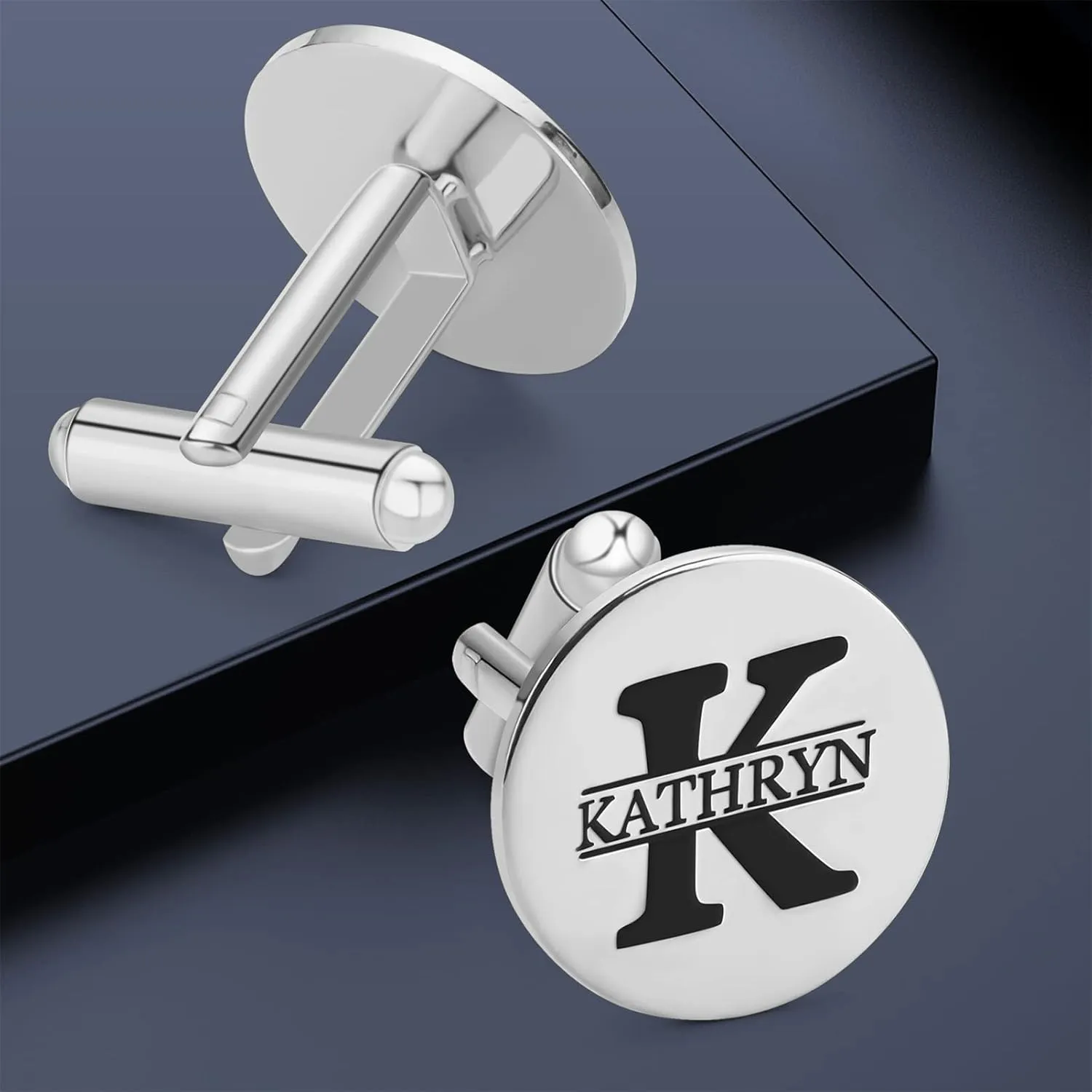 Personalized Name Cufflinks for Men Engraved Custom Engraved Cufflinks Initials Cufflinks for Groom Christmas Gift for Bridegroom