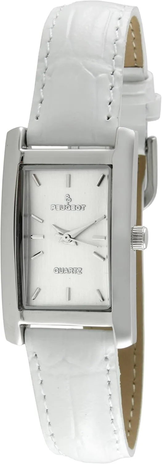 Peugeot Women Rectangular H Shape Wrist Watch with Matching Wrist Strap