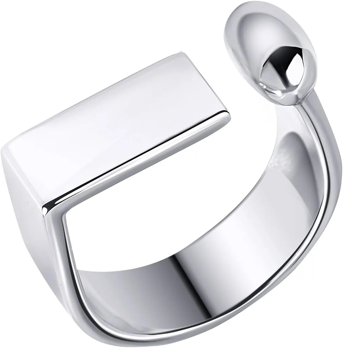 Platimun/18K Gold Plated Band Ring/Statement Rings for Women Fashion Everyday Jewelry Adjustable Rings(with Box)