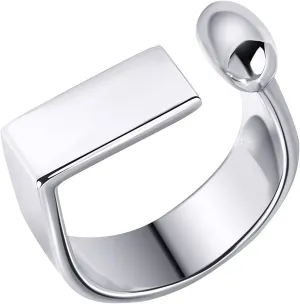 Platimun/18K Gold Plated Band Ring/Statement Rings for Women Fashion Everyday Jewelry Adjustable Rings(with Box)