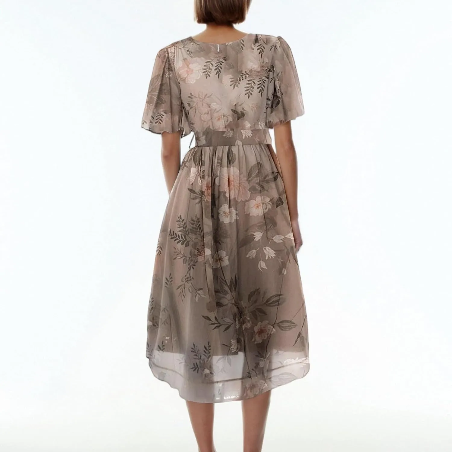 Plus Size Boho Cocktail Guest Belted A-Line Midi Dresses for Women 2025 Elegant Classy Wedding