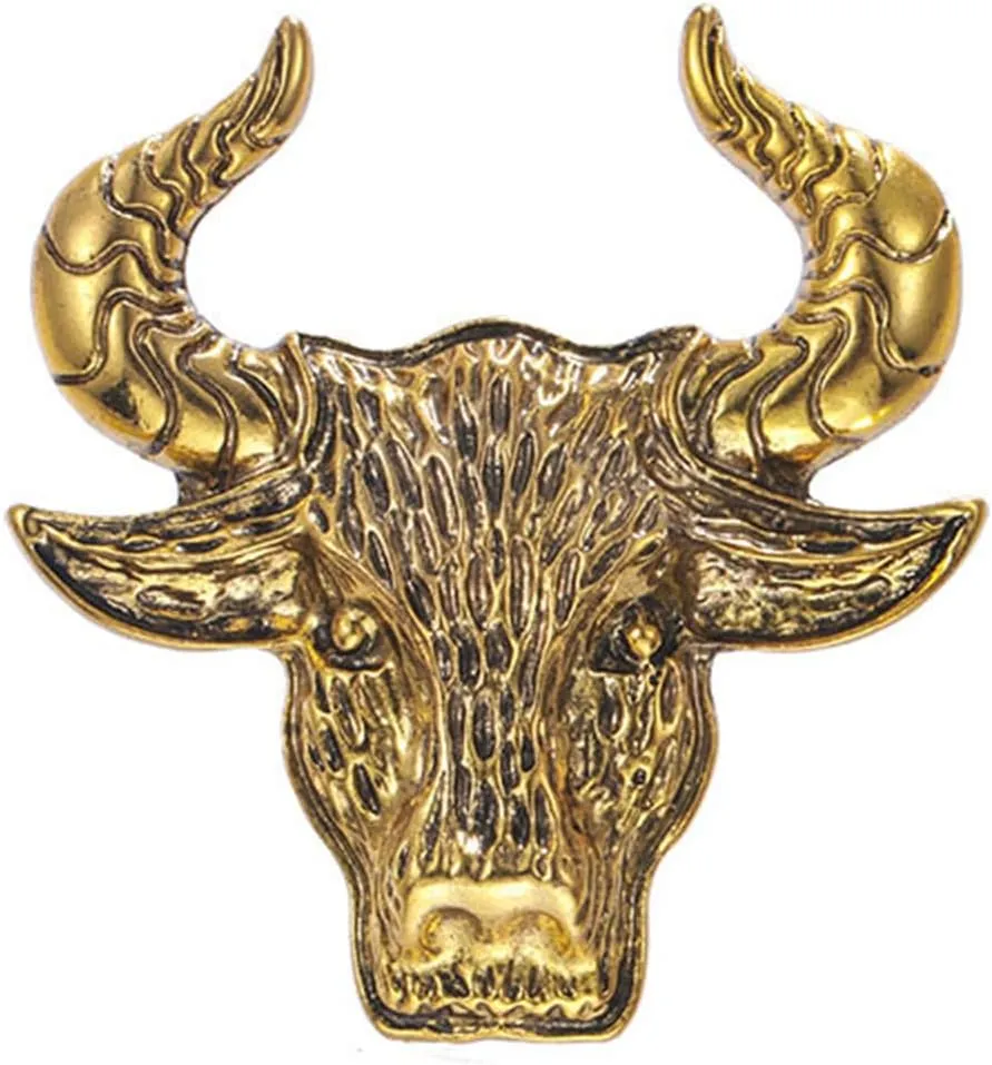 Retro Lion Animal Brooch for Men & Women - Punk, Bull, Eagle, Lion, Wolf Head - Lapel Pin, Safety Pin - Christmas Gifts