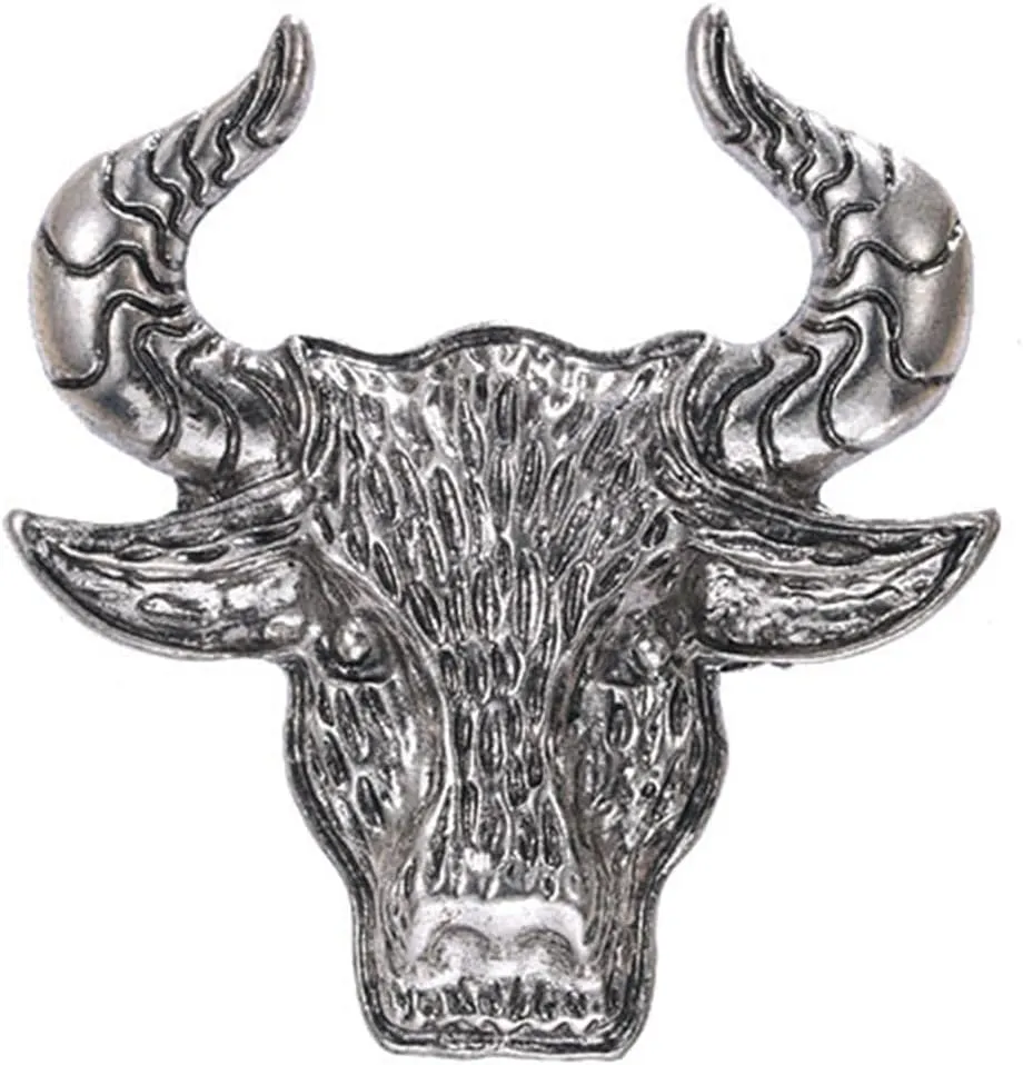 Retro Lion Animal Brooch for Men & Women - Punk, Bull, Eagle, Lion, Wolf Head - Lapel Pin, Safety Pin - Christmas Gifts