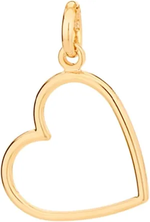 Rommanel 18K Gold Plated Pendant | Heart-Shaped, Gold Pendant | Beautiful, Stylish, and Femenine Jewelry