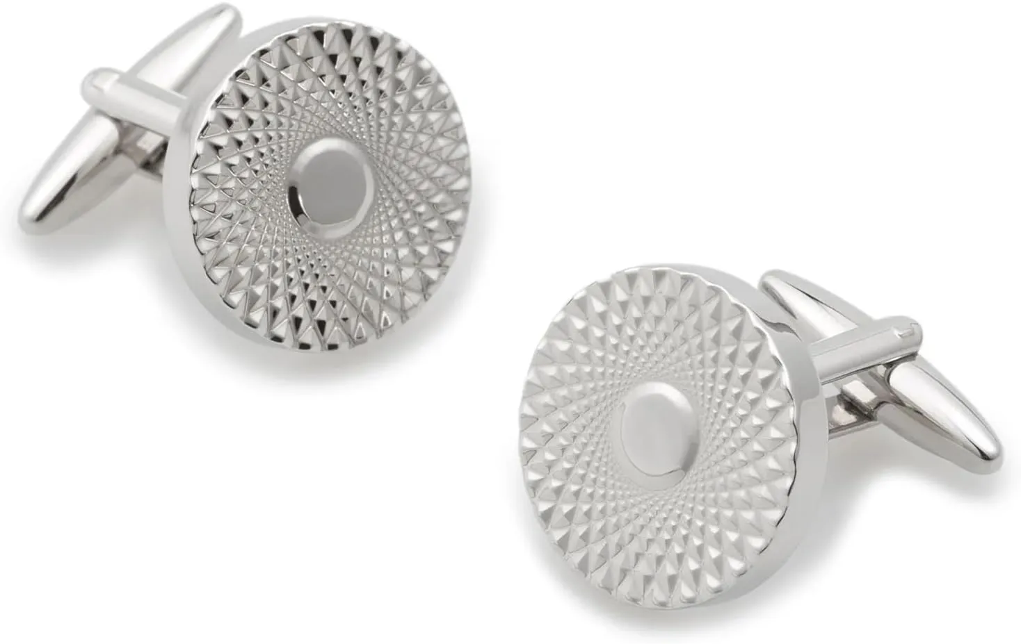 Royale Silver Cufflinks Rhodium Plating Casino - Cuff Links Mens - Tuxedo Buttons & Accessories