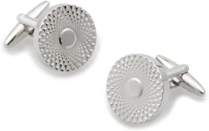 Royale Silver Cufflinks Rhodium Plating Casino - Cuff Links Mens - Tuxedo Buttons & Accessories