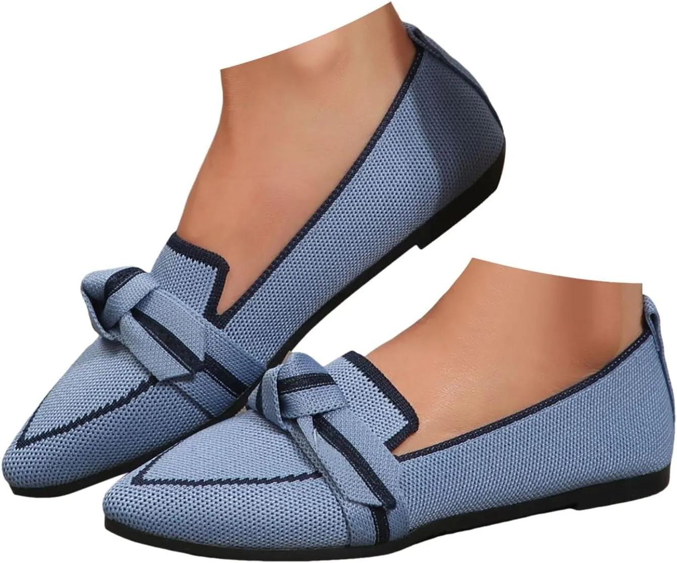 Sandals For Women 2025 Dressy Flats,Womens Ballet Flats Closed Toe Pointed Toe Slip On Summer Work Flat Shoes