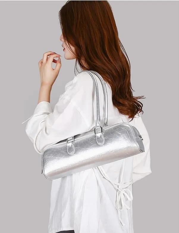 Shoulder bag, women's adjustable shoulder strap, handbag, crescent shoulder bag PU leather faux leather handbag