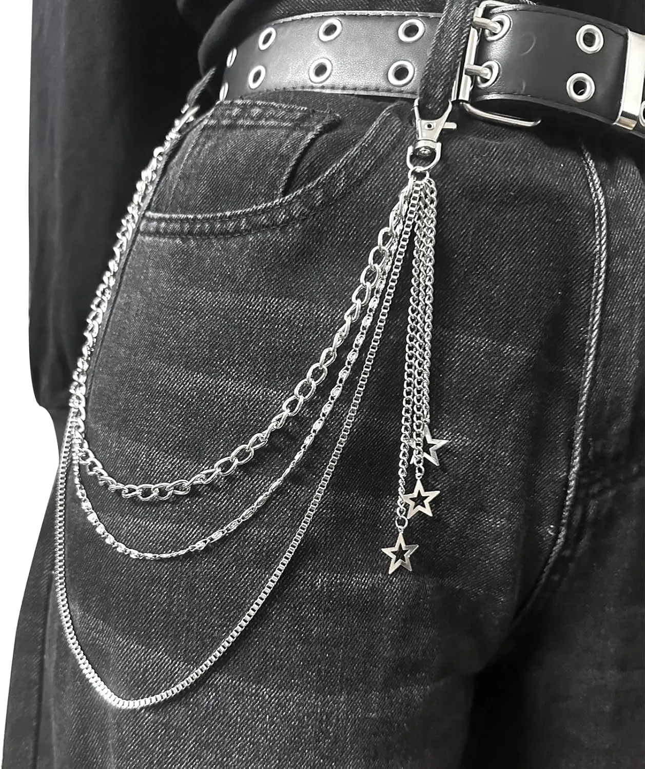 Silver Star Pants Chain