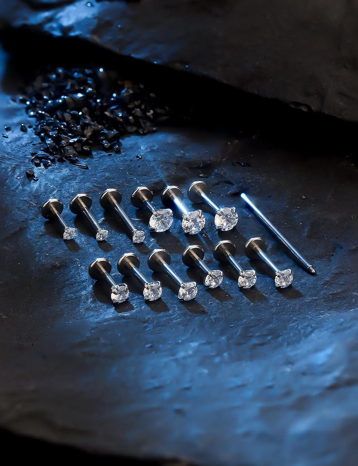 Silver/Gold/Black 16g Medusa Piercing Jewelry/Lip Rings/Lip Piercing Jewelry/Labret Piercing Jewelry/Monroe Piercing Jewelry/Ashley/Philtrum Piercing Jewelry for Women Men