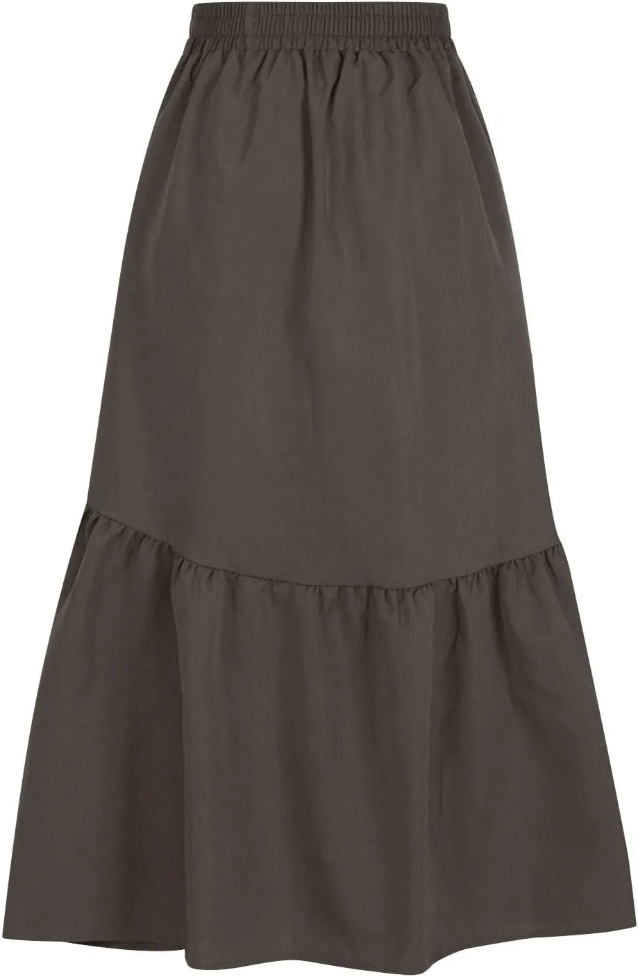 Skirts for Women Fall Elastic High Waist Swing Skirts Casual Pleated a Line Midi Skirt Trendy Baggy Half Skirt