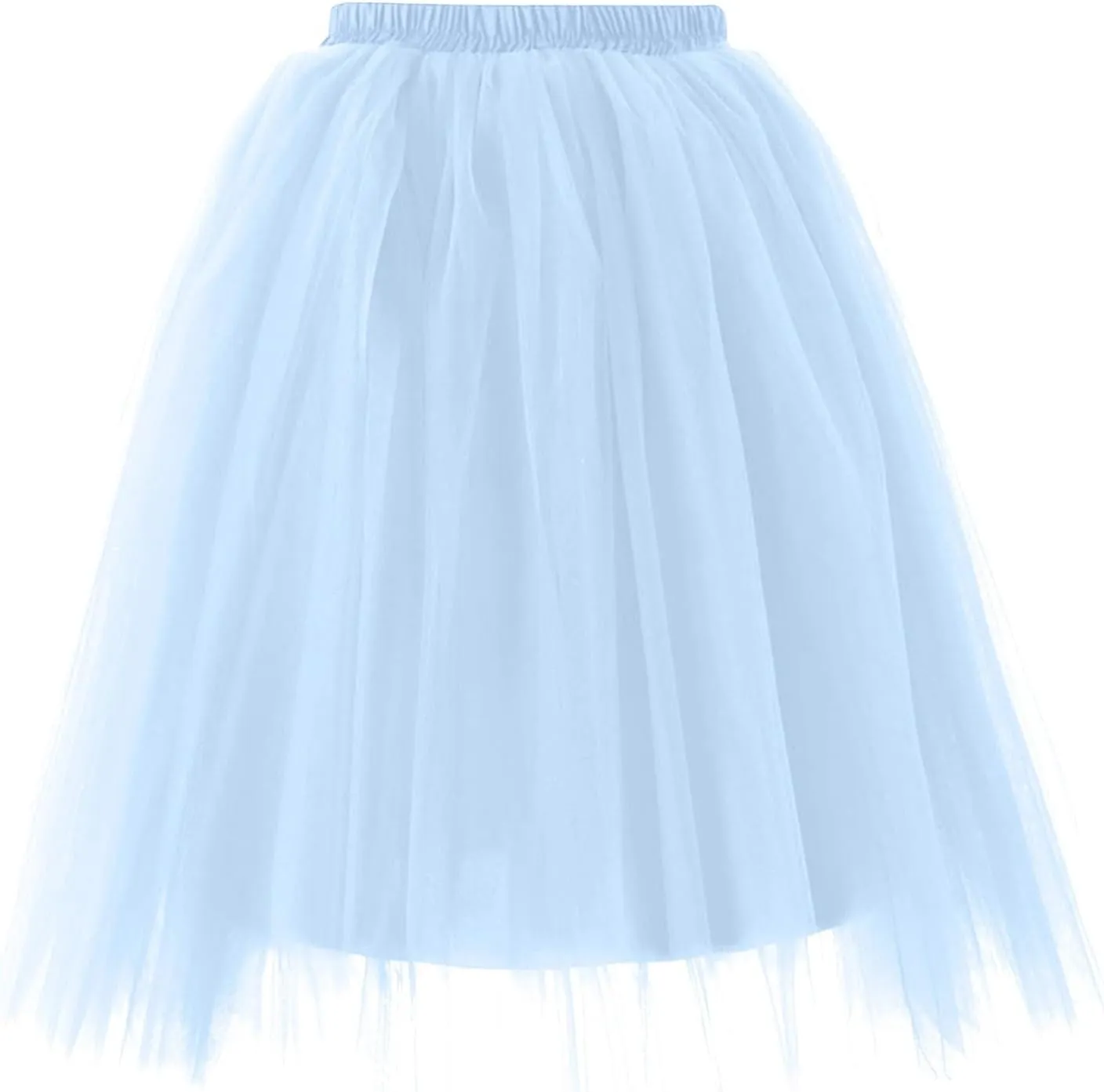Skirts for Women Pleated Tulle Short Skirt Solid Color High Waist Tutu Ballet Half-Body Clothes Adult Dancing Skirts