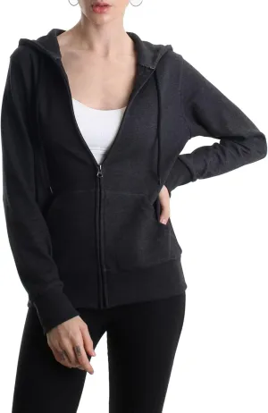 Slim Fit Women's Active Zip up Hoodie Lightweight Comfortable Long Sleeve Sweatshirt Casual Jacket with Pocket