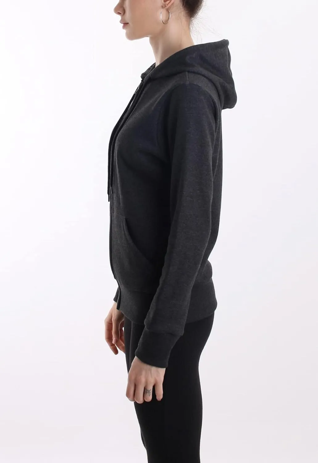 Slim Fit Women's Active Zip up Hoodie Lightweight Comfortable Long Sleeve Sweatshirt Casual Jacket with Pocket
