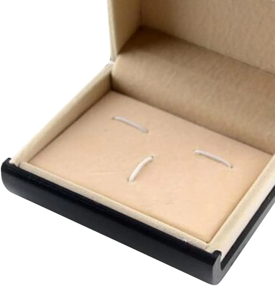 Soft Velvet Tie Bar Cufflinks Pair Wedding Party Storage Box Display Showcase
