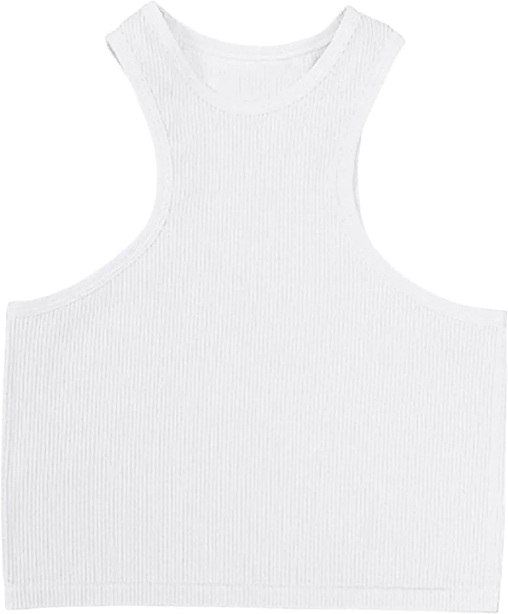 Sports Bras for Women Push Up Ribbed Knit Padded Comfort Racerback Spaghetti Thin Strap Workout Yoga Gym Fitness Tops