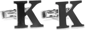 Sterling Silver A-Z Initial Cufflinks for Men, 25 Alphabet Initial Letter Wedding Cuff Links, Custom Name Cuff Link Gift, Men's Monogram Cufflinks for Wedding Business Groomsmen