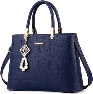 Stylish Womens Handbags Faux Leather Satchel Medium Tote Bags Top Handle Handbag Purse Crossbody Bag Shoulder Bag